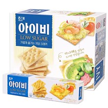 韩国进口零食 代餐海太IVY咸酥苏打早餐饼干135g/270g 一箱20盒