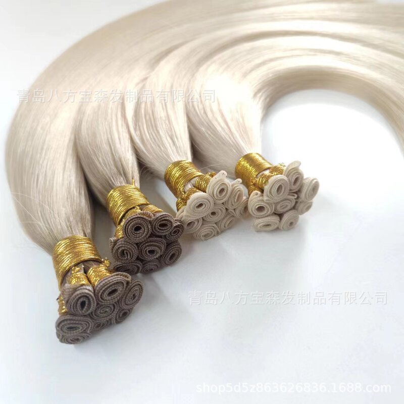 geniuse weft Qingdao factory second generation imitation hand knitting mechanism hand knitting genius hair curtain high amplitude braided hair real person