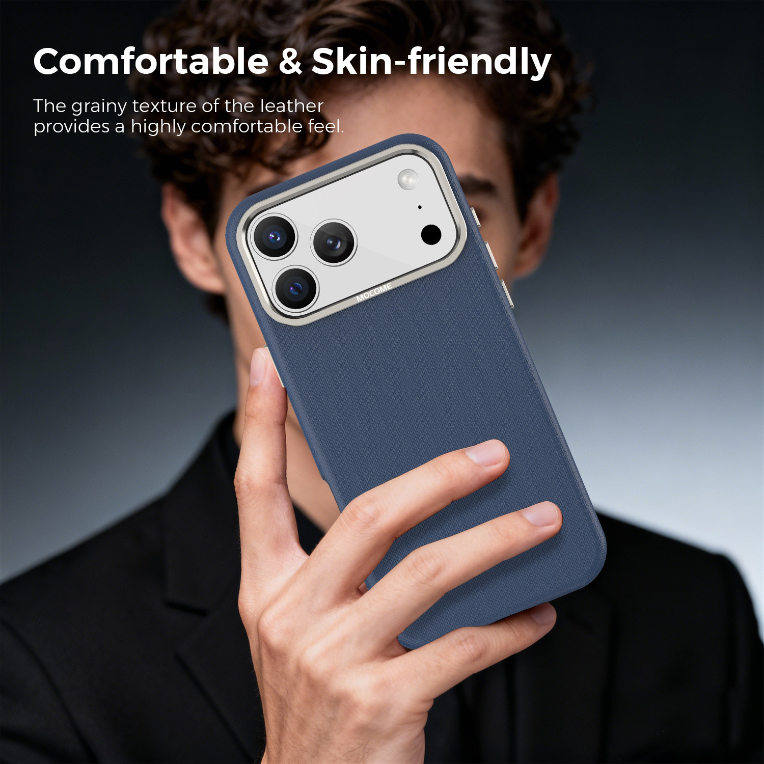 Ốp lưng điện thoại từ tính công nghệ vải dệt cho iPhone 17, 16 Pro Max, 15 — Cam, Xanh dương, Đen, Xanh lá chi tiết 34