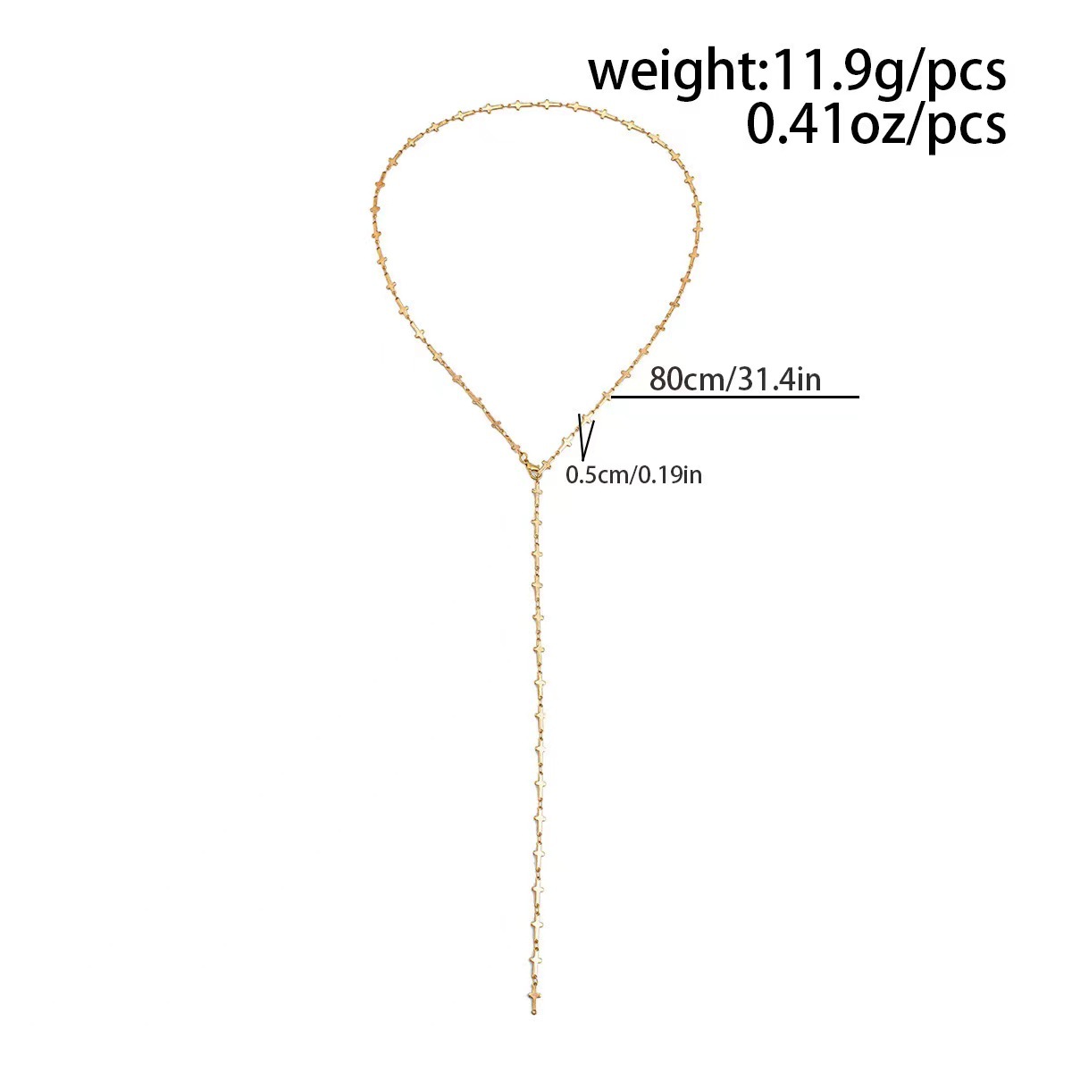 Elegant Vacation Modern Style Flower Alloy Handmade Chain Lobster Trigger Clasp Closure Y-necklaces Wholesale display picture 6