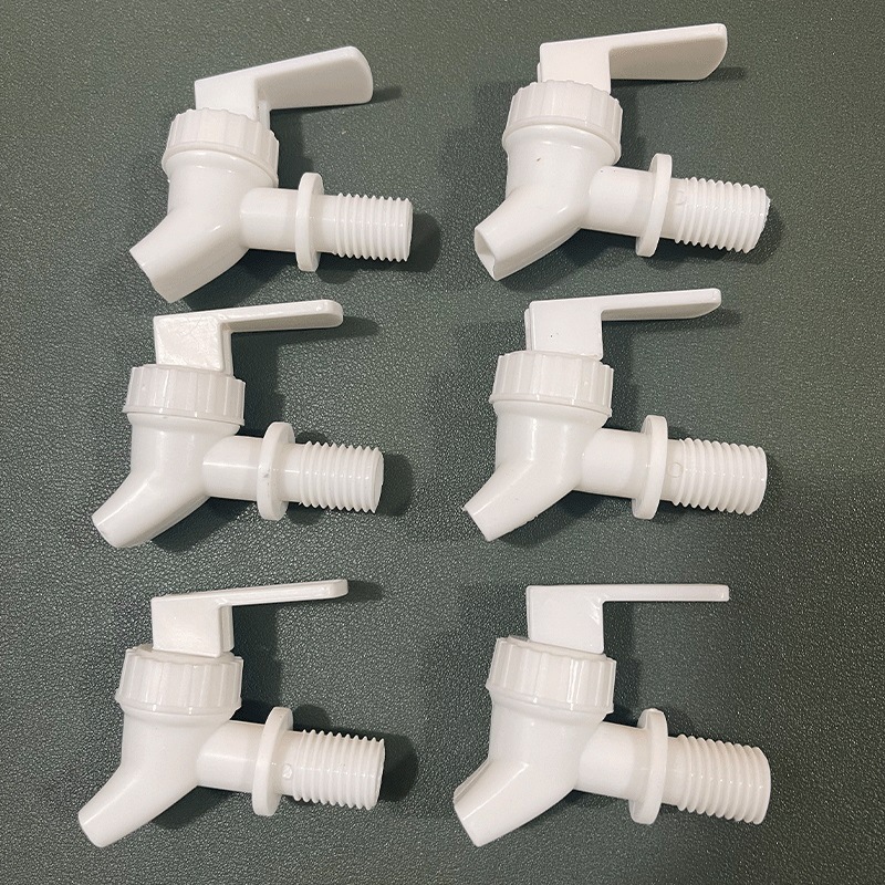 Special plastic press-type faucet for white and cold water buckets, ice water kettle, water dispenser, food-grade plastic faucet undefined