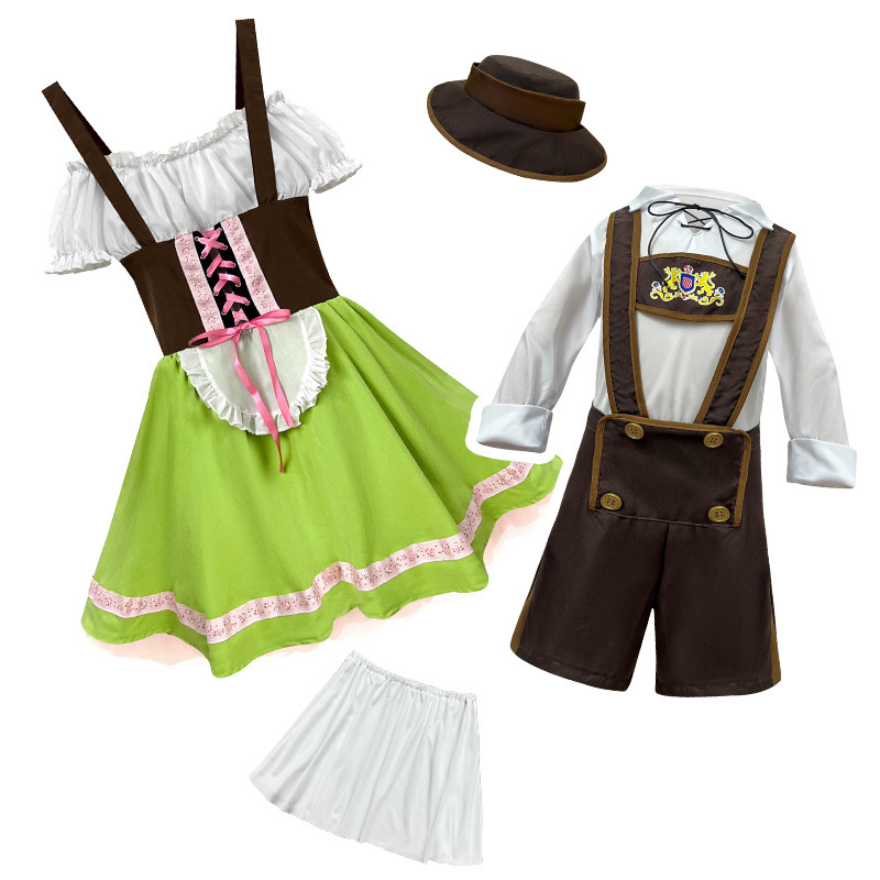Halloween Children's German Beer Clothing Children's June 1 Children's Performance Clothing Men's Cultural Festival Art Performance Clothing Traditional Clothing