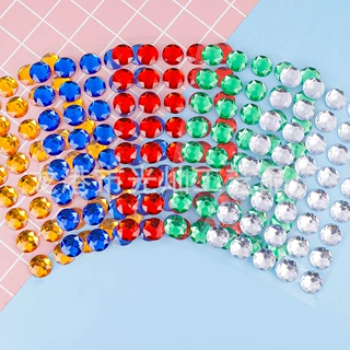 亚马逊跨境40颗22mm切割多面墙壁儿童DIY装饰创意亚克力水晶钻贴