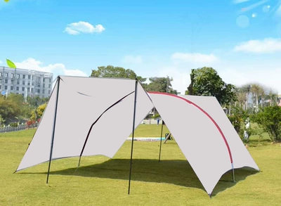 Çadırlar, Multi-person Camping Camping Barbecue Awning - beige-vinyl-5-8-people