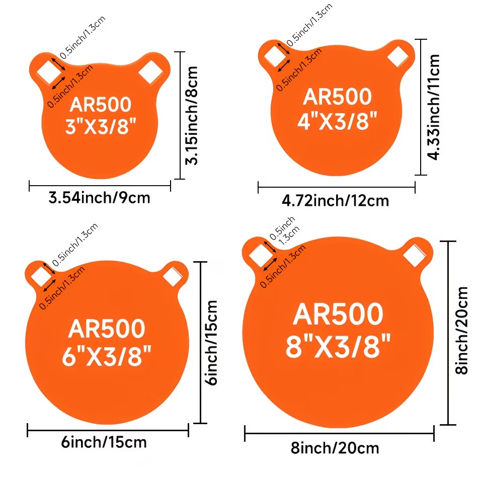 공장가, 즉시 판매 가능한 AR500 사격용 표적 조합 세트, 게이트형 표적대, 사격장 전용