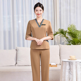 [Skin Management Center] Beauty Salon Work Clothes Female Beautician Spa Spring & Fall Confinement Center Professional Clothing Set