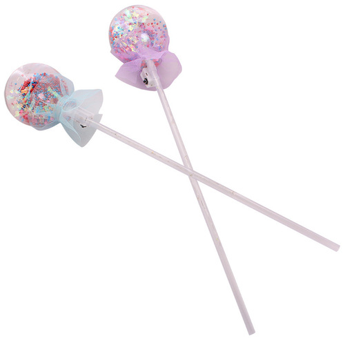 Bobo Ball Magic Wand Flash Princess Fairy Wand New and Strange Toy Children's Glow Stick Star Ball Street Stall Supply