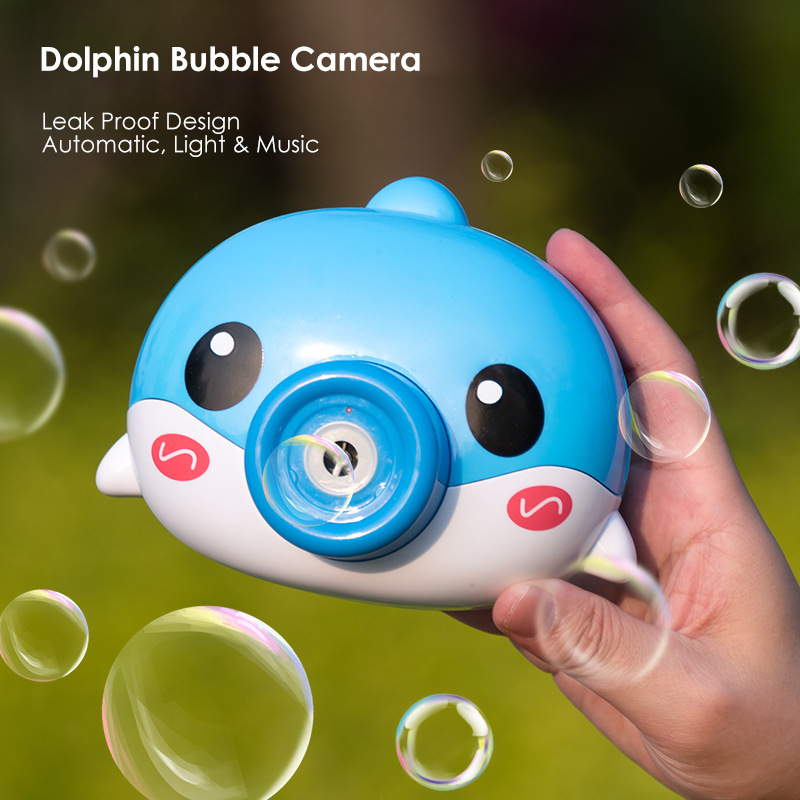 Nuevos niños de deportes al aire libre ocio dibujos animados luz música burbuja máquina juguete conejo burbuja Cámara comercio exterior