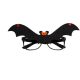 New Halloween Bat Glasses Hair Hoop Ghost Festival Party Funny Non-woven Black Bat Glasses Frame