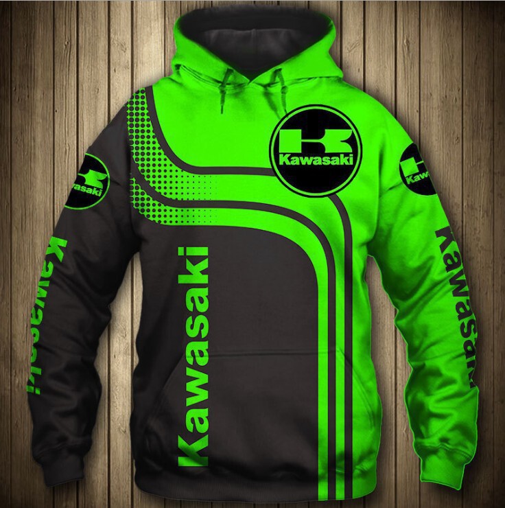 2023 AliExpress wish Amazon Ebay Kawasaki Kawasaki men's and women's zipper vests 3D digital printing