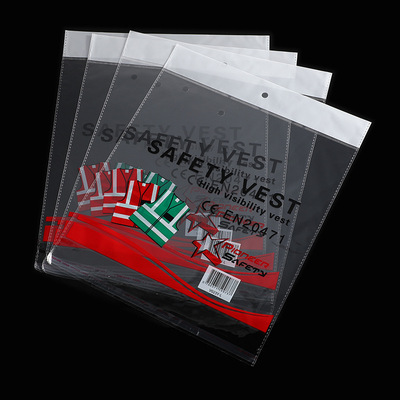 圣诞款卡头袋定制印logo饰品包装 opp透明自粘袋塑料珠光膜包装袋|ms