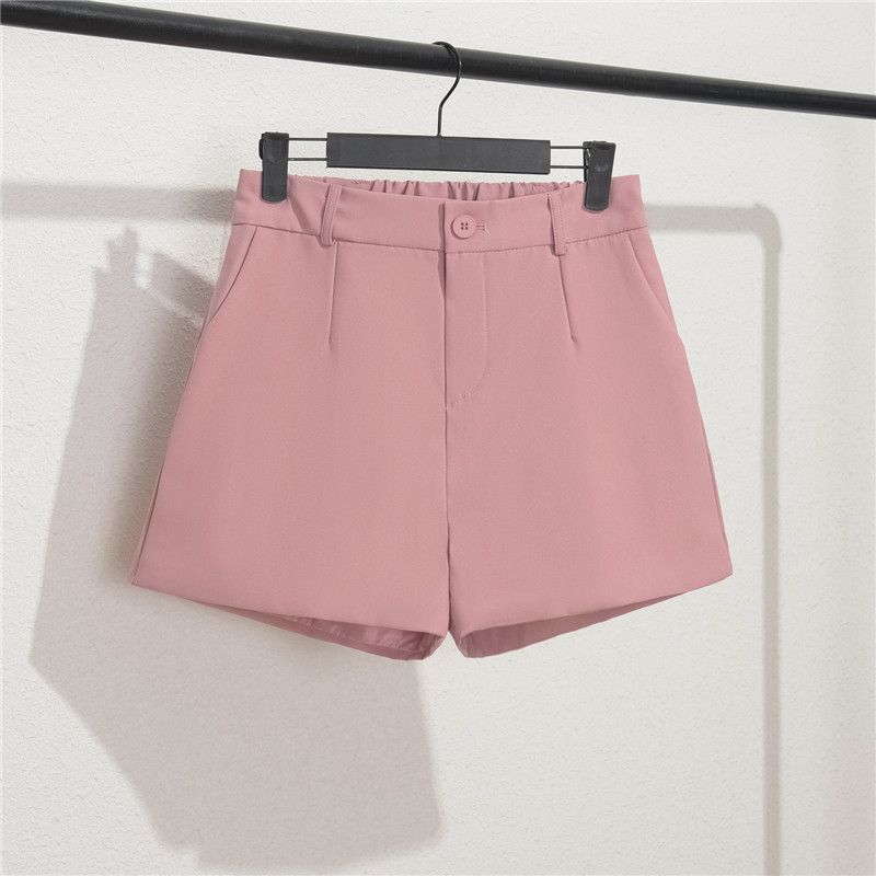 Women's Summer Shorts 2026 New Style Drapey Suit Fabric High-Waisted Slimming Wide-Leg Black A-Line Versatile Thin Casual Pants