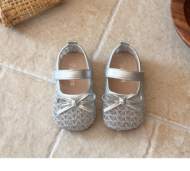 Mädchen Spangenballerinas Mit Schleife Und Klettverschluss_voghion.com