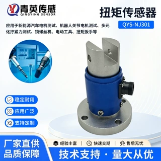 QYS-NJ301静态扭矩传感器精度高0.5~100Nm扭矩测试传感器支持定制