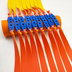 廠家批發戶外彈弓皮筋1.2mm四季雙色紅橙色防凍彈弓皮子扁皮筋