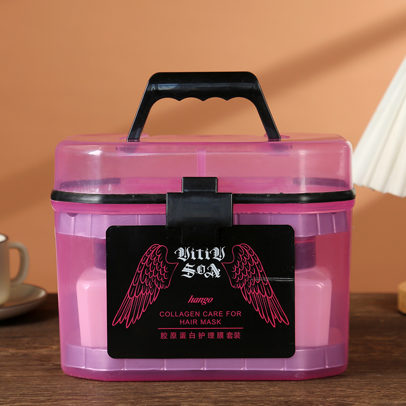 hongo汉高胶原蛋白护理发膜套装头发护理倒膜柔顺护发精油焗油膏