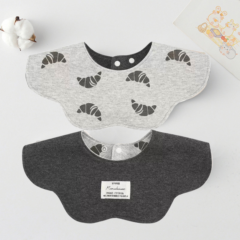 Cute Style Baby Bibs, Soft and Comfortable, Double-Sided Pure Cotton, Large and Good-Looking Baby Bibs, Newborn Products