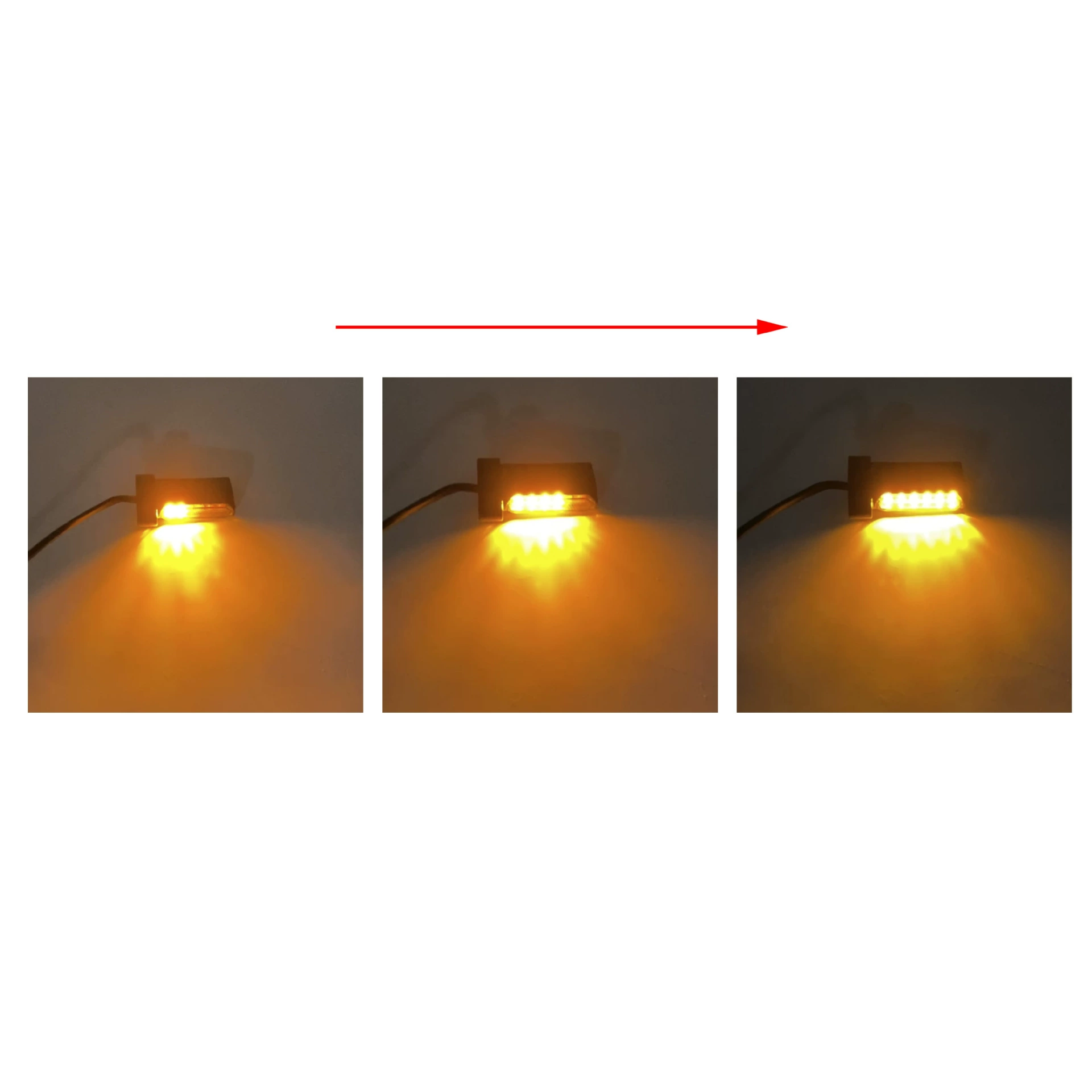Совместимый модифицированный универсальный небольшой LED мигалка с аксессуарами, 12В