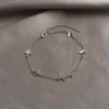 2068#Plustering silver butterfly bracelet