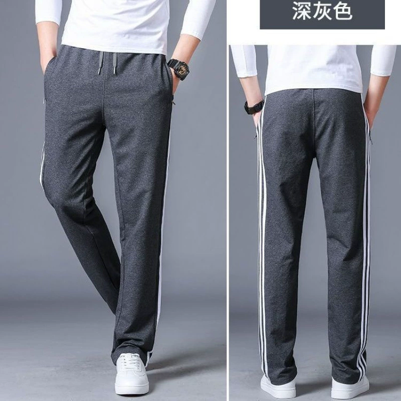Demi-season thin knitted trousers, plus size