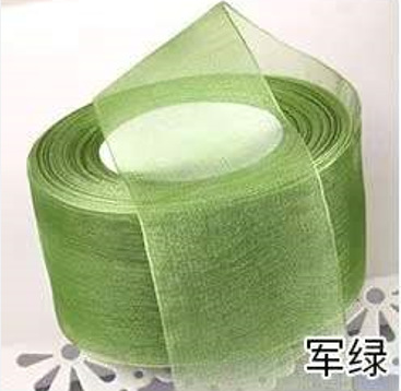 Liquidación al por mayor 4cm transparente hilo de nieve cinta flor regalo caja hornear cinta gasa hecha a mano arco cinta