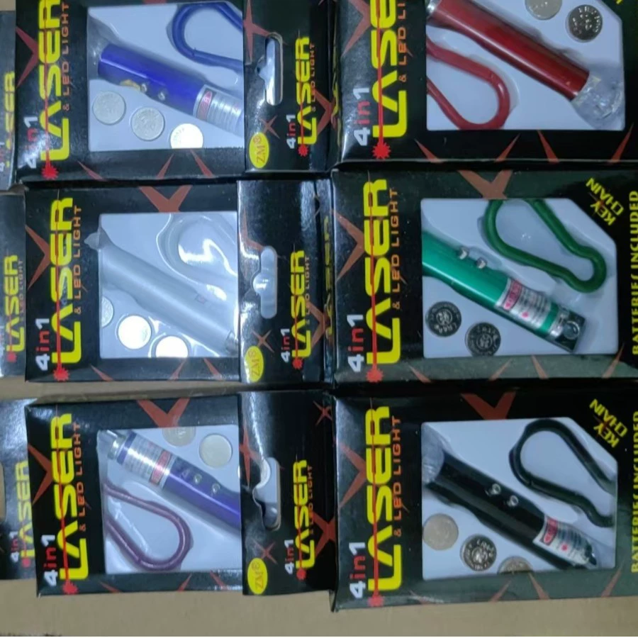 Пластиковая застежка с рисунком в виде одной розы, в комплекте три батарейки, лазерный фонарь, мощный электронный фонарь, многофункциональный, портативный.