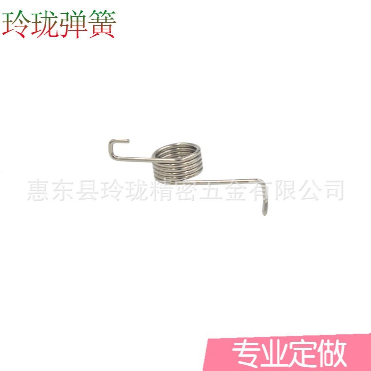 厂家供应3 04不锈钢扭转弹簧 玩具异型扭转弹簧 夹子双扭扭转弹簧