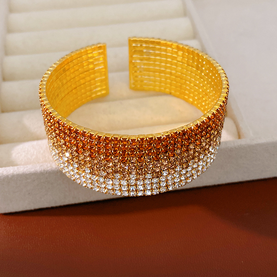 Pulsera - oro - Café - Café ligero - blanco
