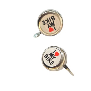 Bicycle bell mountain bike bell light-plated iron bell stroller Bell 22.2-hole red heart Bell iron bell