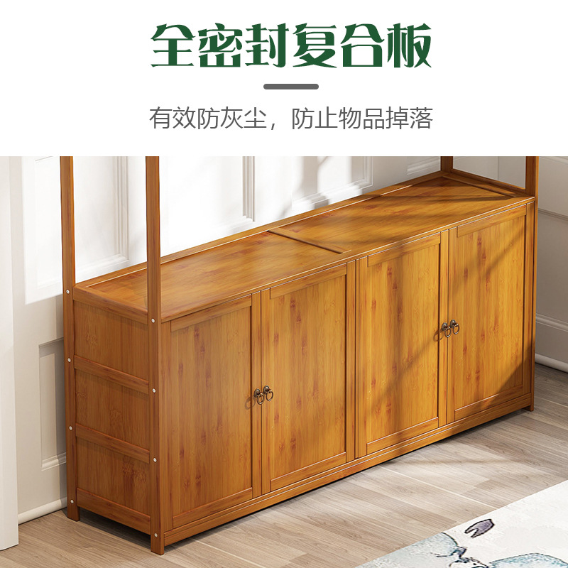 Perchero de piso moderno minimalista estante de almacenamiento de madera maciza esquina dormitorio creativo estante de almacenamiento multifuncional estante de ropa