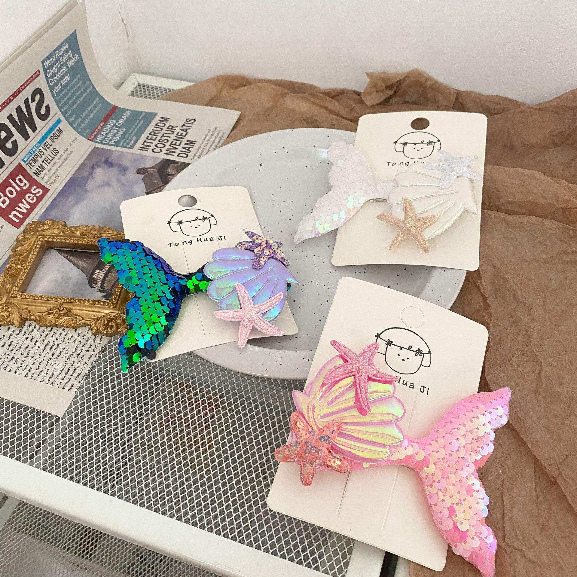 美人鱼立体发卡