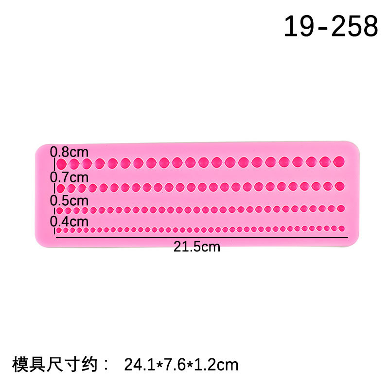 Nueva perla forma de borde fondant molde de silicona líquida pastel de silicona decoración DIY epoxi molde para hornear