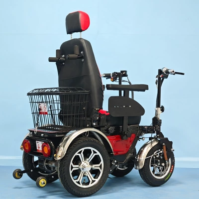 Qatlanan elektrik velosipedlər: Wheelchair Elderly Disabled Four-Wheel