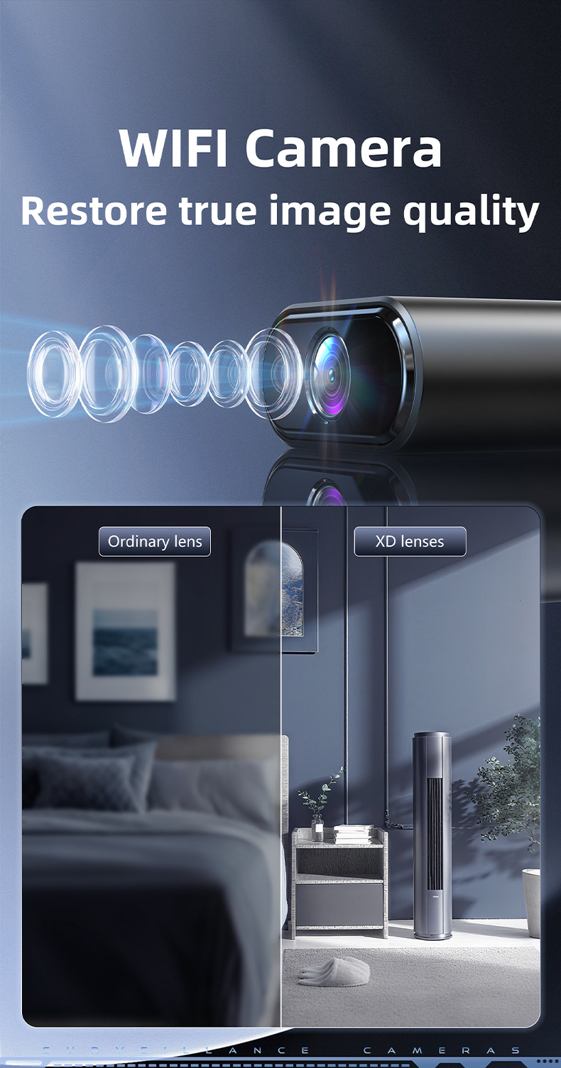 X7 smart monitoring camera, compact, clear night vision