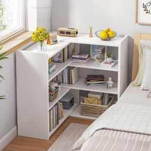 Low Bookcase Floor-Standing Wall Corner Household Bedroom Simple Corner Bookshelf Bedside Storage Multi-Layer Storage Rack