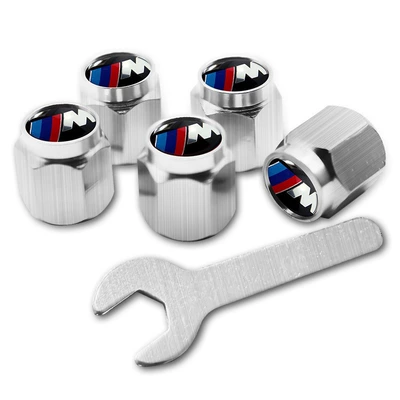 3 Series 5 Series 7 Series | valve - suitable-for-bmw-m-logosilver-5-pieces