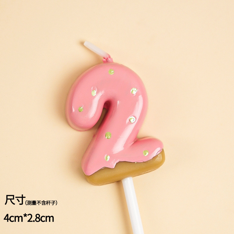 Mayorista retro dibujos animados de chocolate de dos colores molde de galletas de ducha 0 - 9 velas digitales tarta de cumpleaños