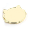 Love -shaped button imitates gold -gold electroplating white embryo mirror mirror mirror embryo can set color