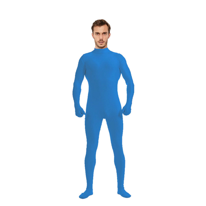 越境ホットセール 5 タイトスーツハーフパックジャンプスーツ全身タイツ無地服ダンス服ステージパフォーマンス服|undefined