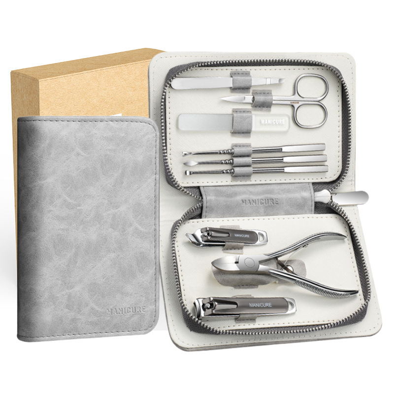 Kit de herramientas Pedicer Uña cuchara de orejas cortadoras de uñas 9 pinzas de uñas Nail groove Nail Cutter Set Regalo image 7