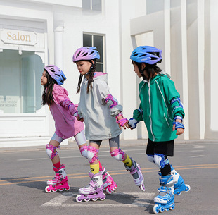 Children's Roller Skates, Beginner's Full Set of Professional Roller Skates, Girls' Skates, Boys' Roller Skates