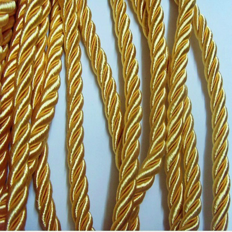厂家直销三股扭绳  礼品包装手提绳 服装辅料  窗帘绑带绳线