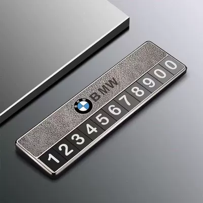 parking blade I325 mobile — Nömrəli dayanma kartı - bmw-special-crazy-horse-gray-parking-number-plate
