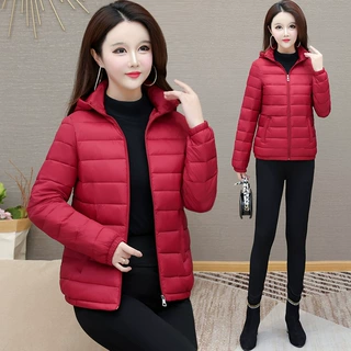 承接订单轻薄洋气羽绒棉服女短款新韩版时尚轻便保暖棉衣修身棉袄