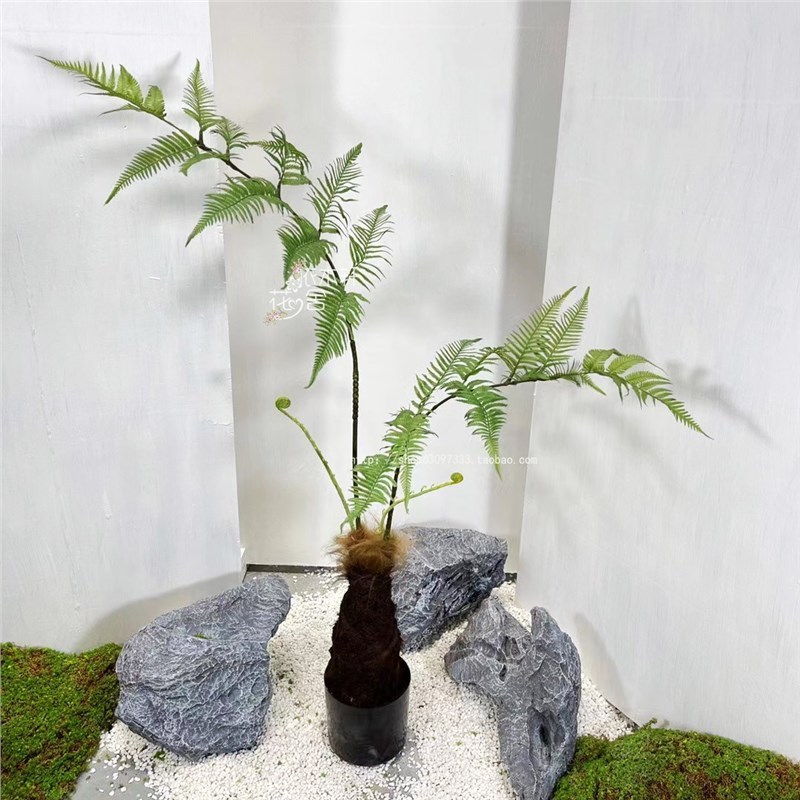 模擬緑のシルクココナッツシュレッドモスマイクロ風景装飾装飾品模擬緑植物ゴールデンモンキーフィリング装飾風景模擬ツリー|undefined