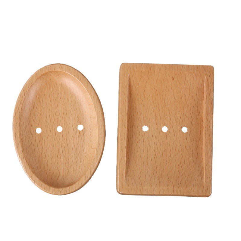 Caja de jabón de estilo japonés creativo natural de madera titular de jabón portátil titular de jabón de madera maciza