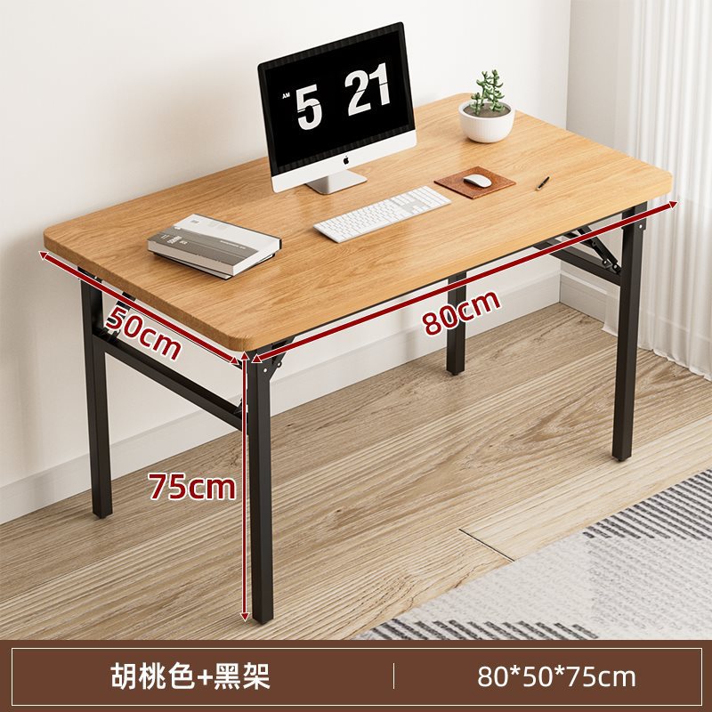 Mesa de escritorio plegable mesa de estudio de escritorio de escritorio de estudiantes de oficina en el hogar tabla pequeña tabla rectangular alquiler simple