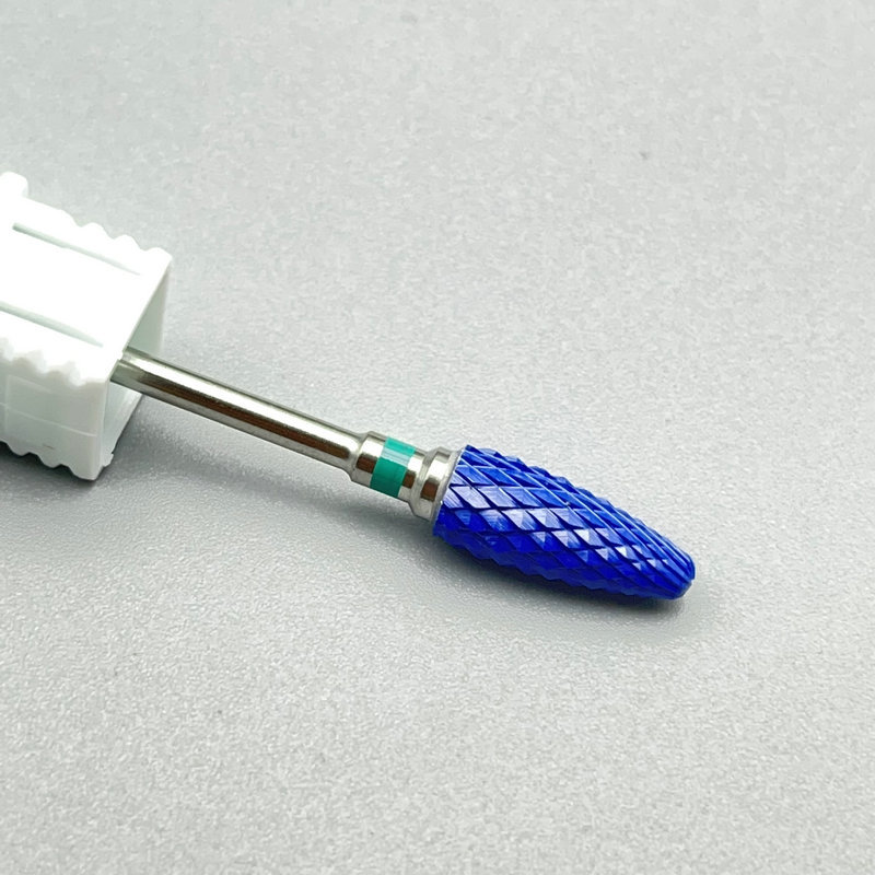 세라믹 옥수수 머리 블루 도자기 그린 라벨