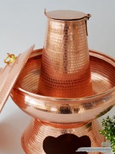 纯手工铜火锅 紫铜火锅 家用木炭火锅紫铜锅云南特色铜火锅加厚型