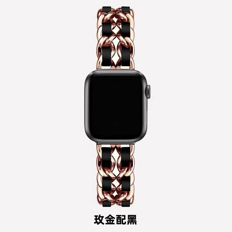 Apple, модные часы, ремешок из металла, цепочка, стиль Chanel